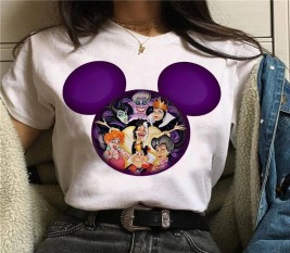 Female-Short-Sleeve-Clothes-Mickey