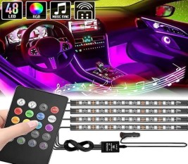 Automobile-Atmosphere-LED-4-Strips