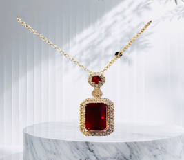 Fashionable-Red-Copper-Square-Gemstone